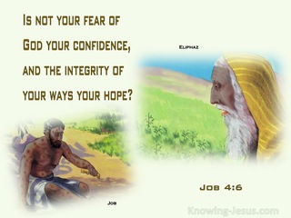 Job 4:6 Is Not Your Fear Of God Your Confidence (green)